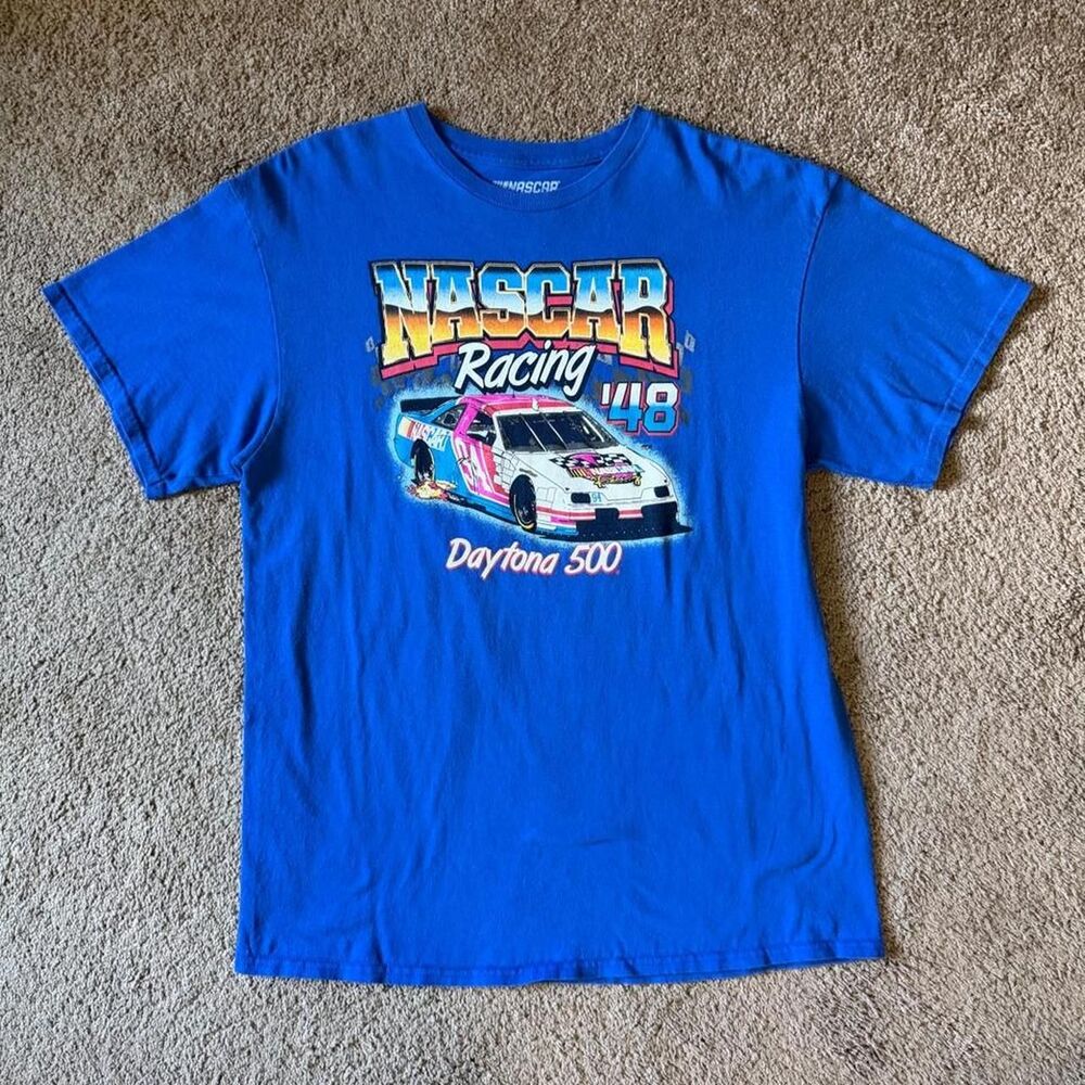 Nascar Men's Blue T-shirt